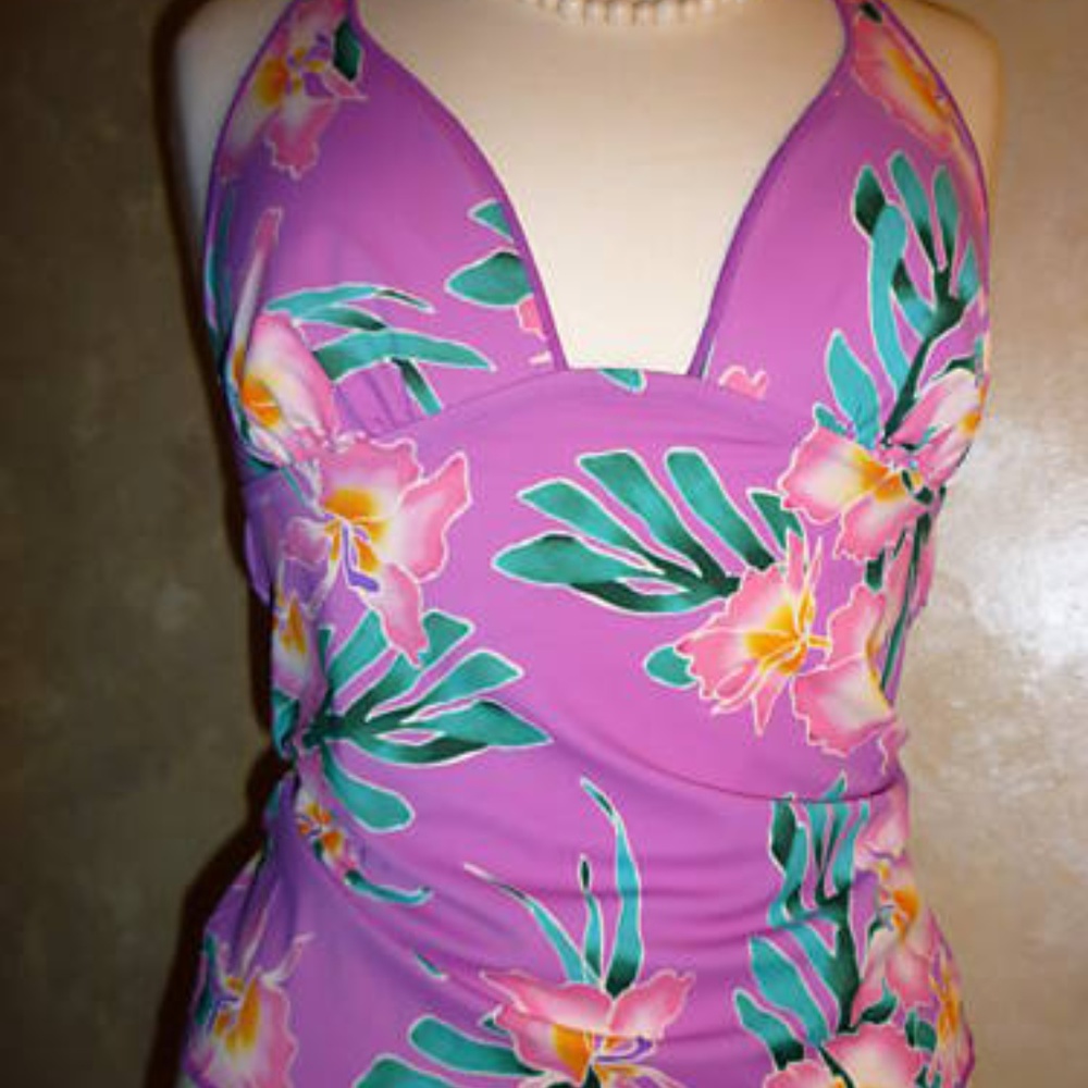 Victoria's Secret Purple Halter Swim Shirt Top